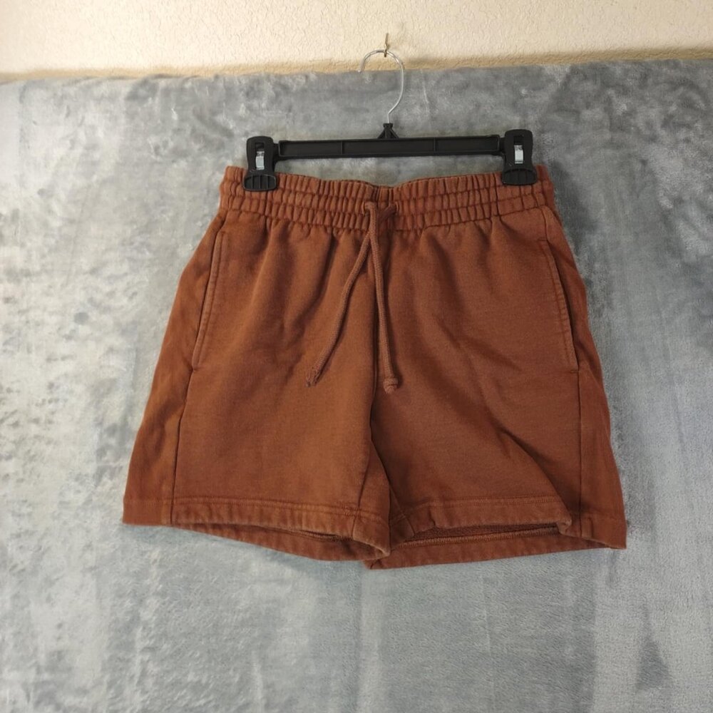 TNA‎ Womens XS Brown Extra Fleece Sweat Shorts Drawstring Athleisure